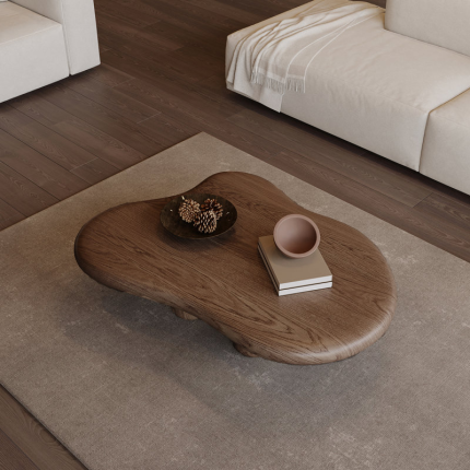 Cloud wooden coffee table