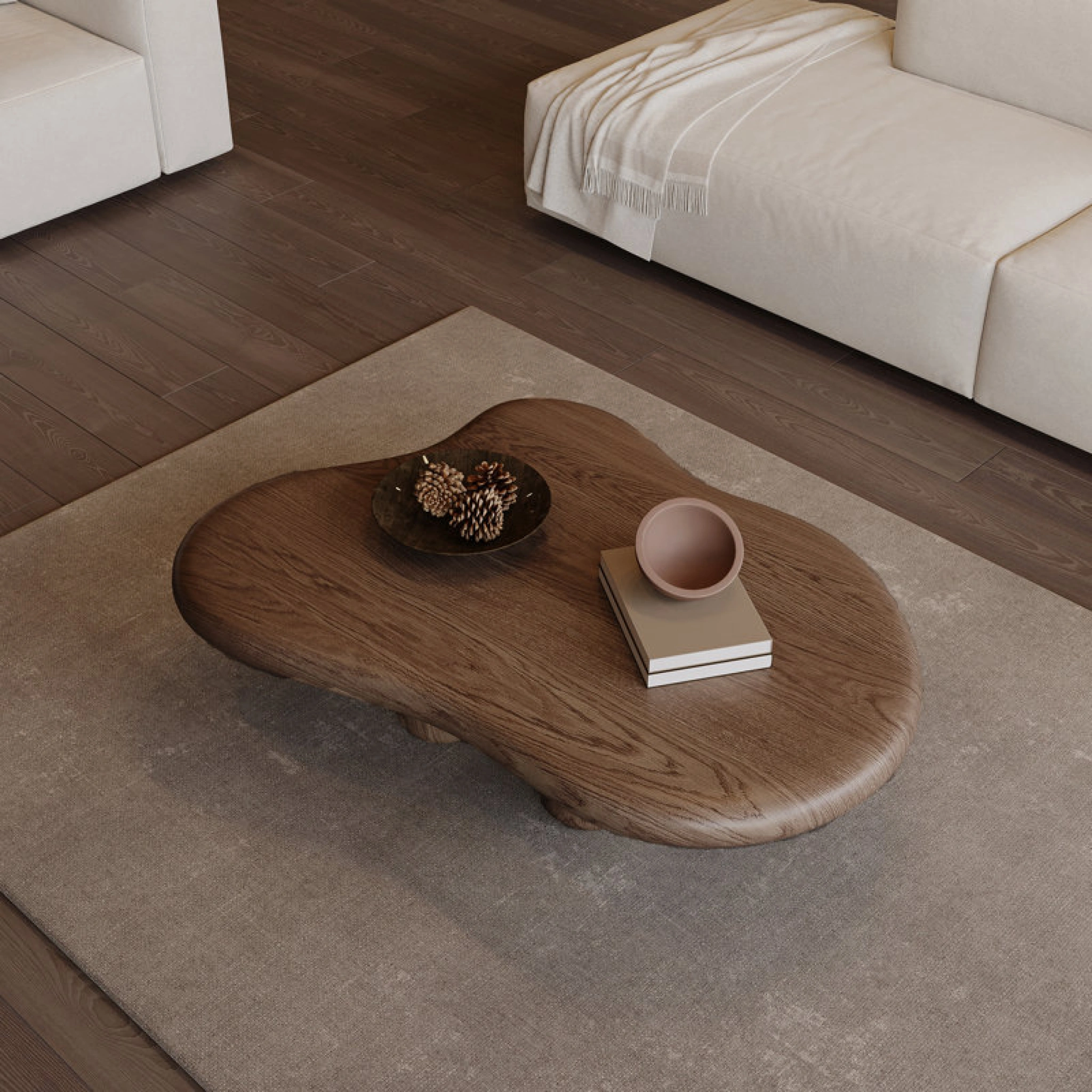Cloud wooden coffee table